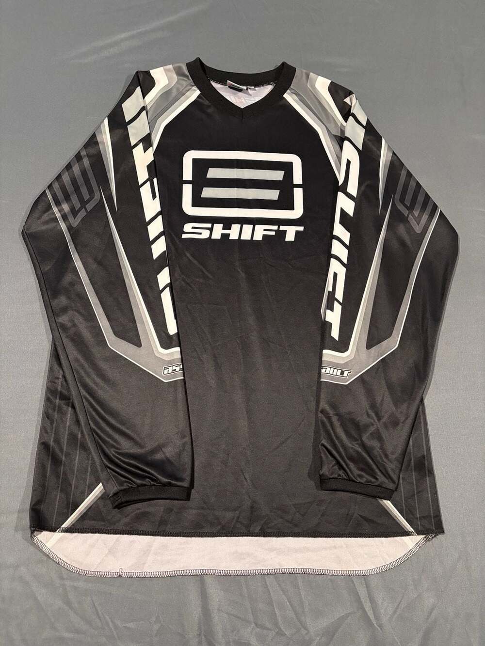Shift Racing Assault Motocross Jersey Black White Mens Size L